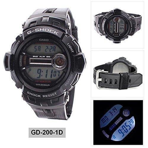 Casio G-Shock Standard Analog-Digital Power Ranger Black Watch GD200-1DR - Prestige