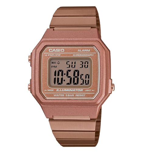 Casio Classic B650WC-5ADF Retro Rose Gold Digital Watch - Prestige