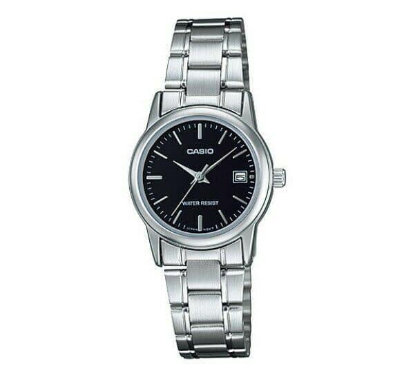 Casio Classic Women's LTP-V002D-1AUDF Black Dial Metal Analog Watch - Prestige