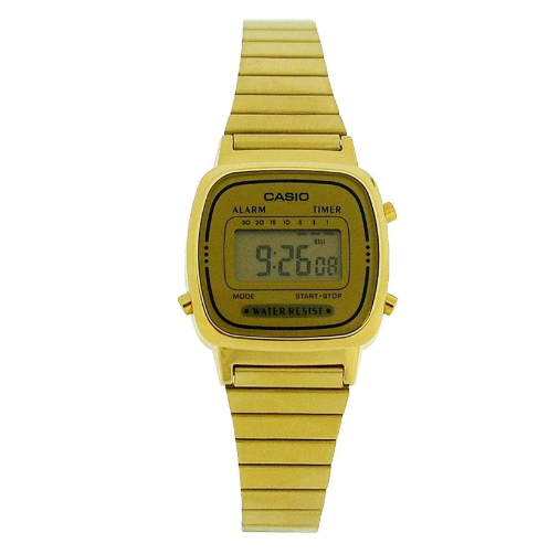 Casio Classic LA-670WGA Gold Stainless Steel Watch for Women - Prestige