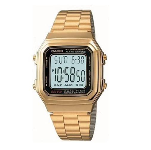 Casio Classic A-178WGA Retro Digital Gold Watch - Prestige