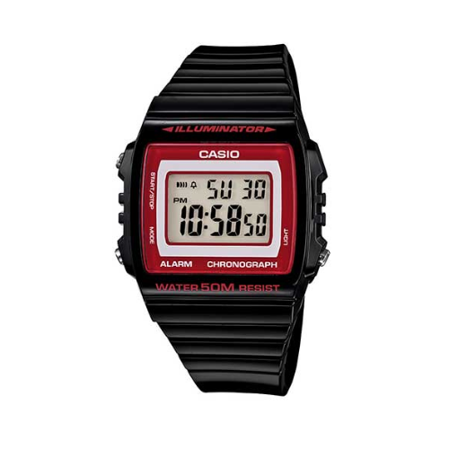 Casio W-215H-1A2VDF Black Resin Strap Watch - Prestige