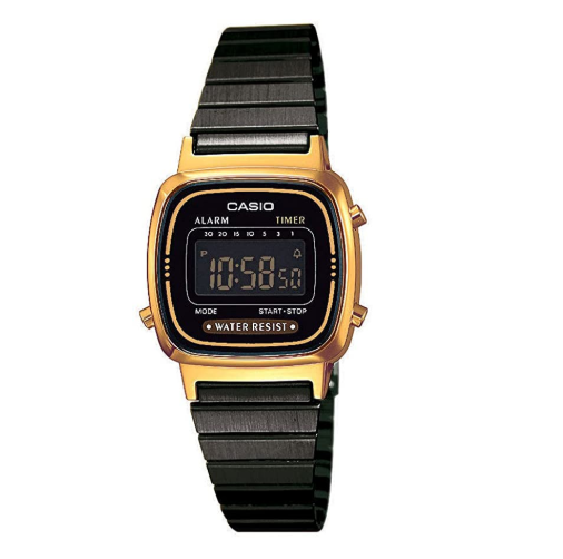 Casio Retro Mini LA-670WEGB Gold and Black Watch - Prestige