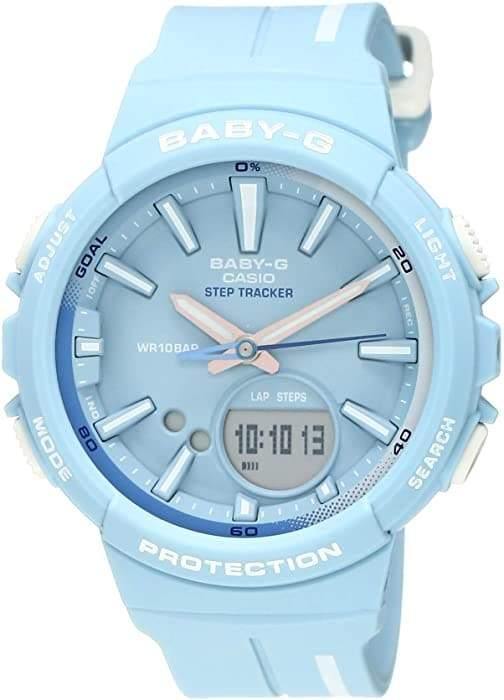 Casio Baby-G BGS Step Tracker Analog-Digital Pastel Sky Blue Watch BGS100RT-2ADR - Prestige