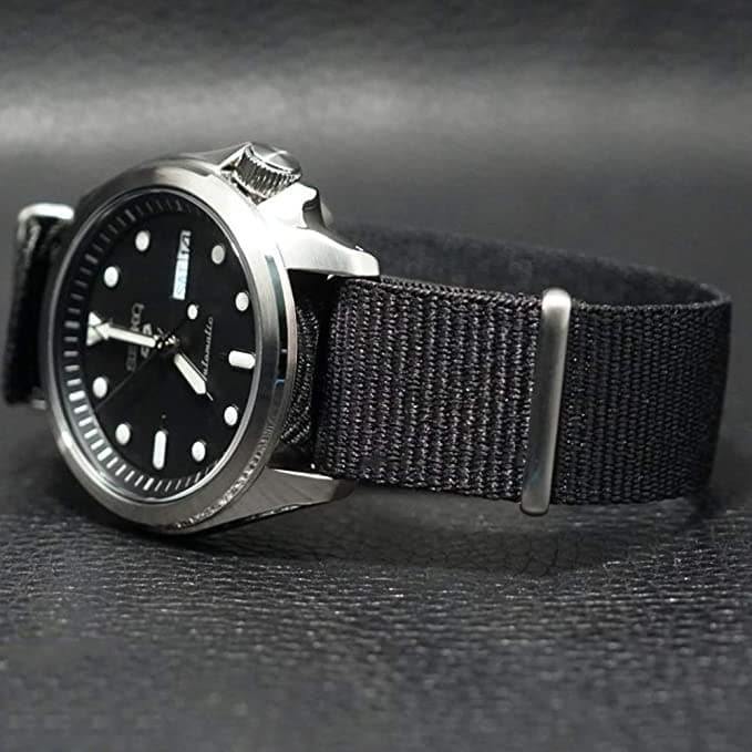 Seiko 5 Sports 100M Automatic Men's Watch Black Nylon Strap SRPE67K1 - Prestige