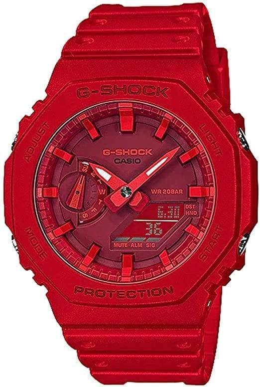 Casio G-Shock Carbon Core Guard RED AP CasiOak Last Dance Watch GA2100-4ADR - Prestige