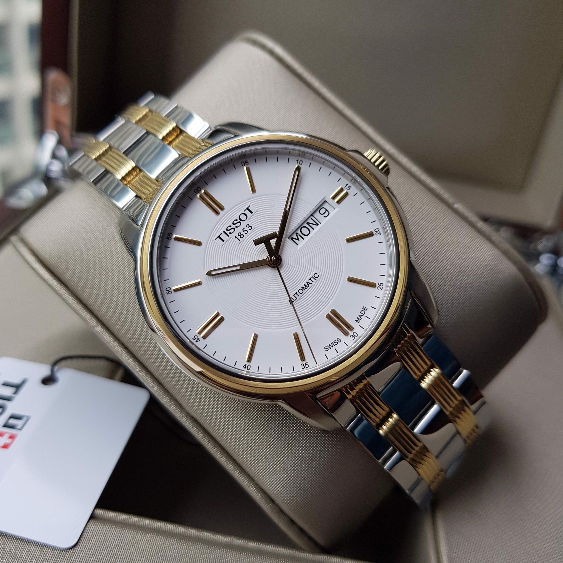 Tissot Swiss Made T-Classic III Automatic 2 Tone Gold Plated Men's Watch T0654302203100 - Prestige