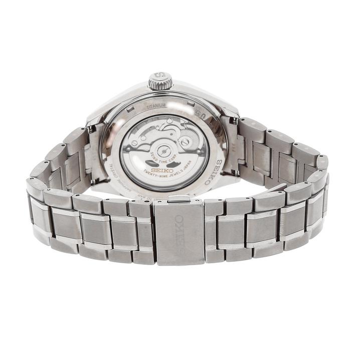 Seiko JDM Presage White Baby GS Snowflake Men's Titanium Watch w/ Pow. Res. Indicator SARW041 - Prestige