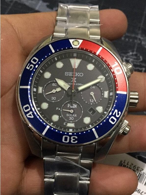 Seiko Prospex Special Edition PADI Sumo 3rd GEN Men's Chrono Stainless Steel Watch SSC795J1 - Prestige