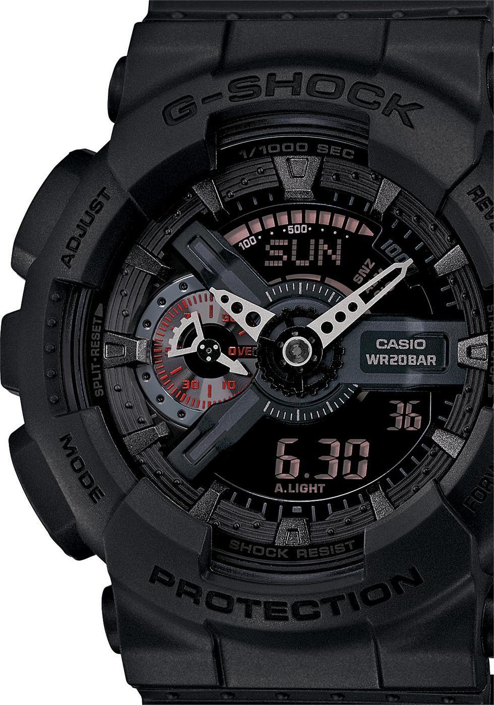 Casio G-Shock Black Stealth Series Analog-Digital Black Watch GA110MB-1ADR - Prestige