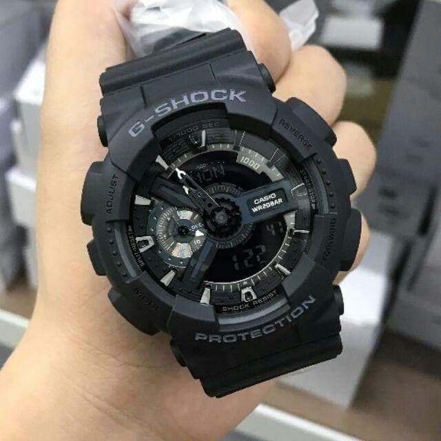 Casio G-Shock Black Stealth Series Analog-Digital All Black Watch GA110-1BDR - Prestige