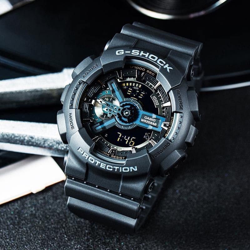 Casio G-Shock Black Stealth Series Analog-Digital All Black Watch GA110 ...