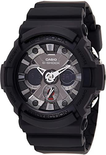 Casio G-Shock Standard Anadigi Black x Metallic Grey Accents Watch GA201-1ADR - Prestige