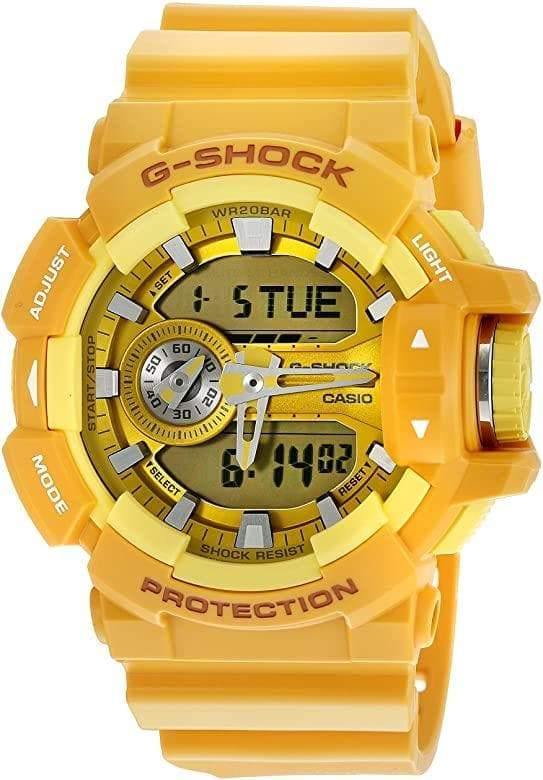 Casio G-Shock Big Case Analog-Digital Yellow Watch GA400A-9A - Prestige