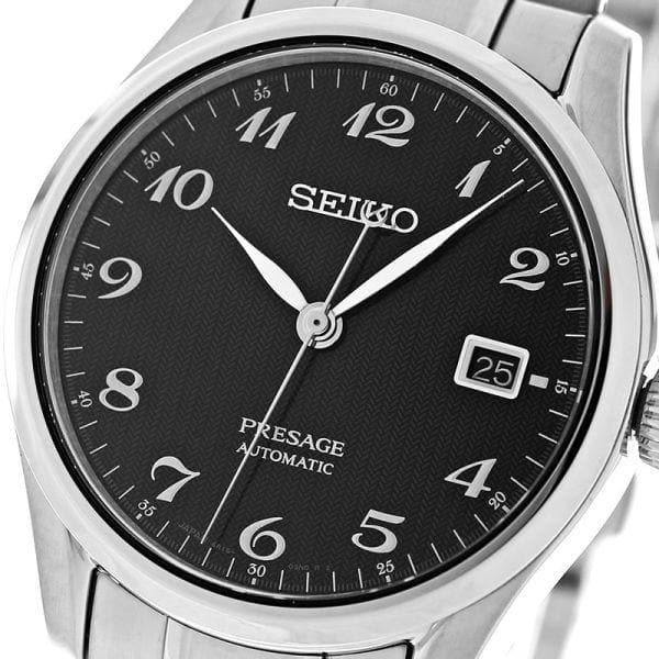 Seiko Japan Made Presage Karesansui Black Men's Stainless Steel Watch SPB065J1 - Prestige