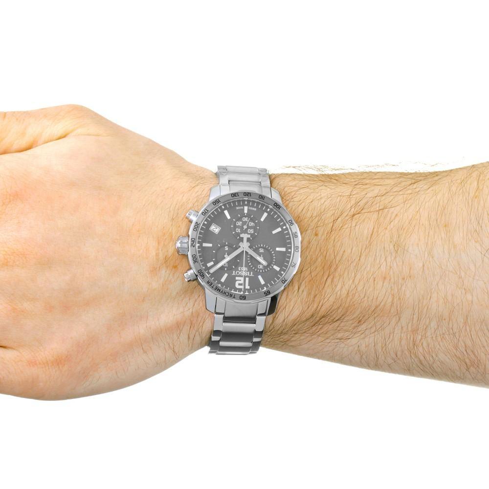 Tissot Swiss Made T-Sport Quickster Chronograph Men's Stainless Steel Watch T0954171106700 - Prestige