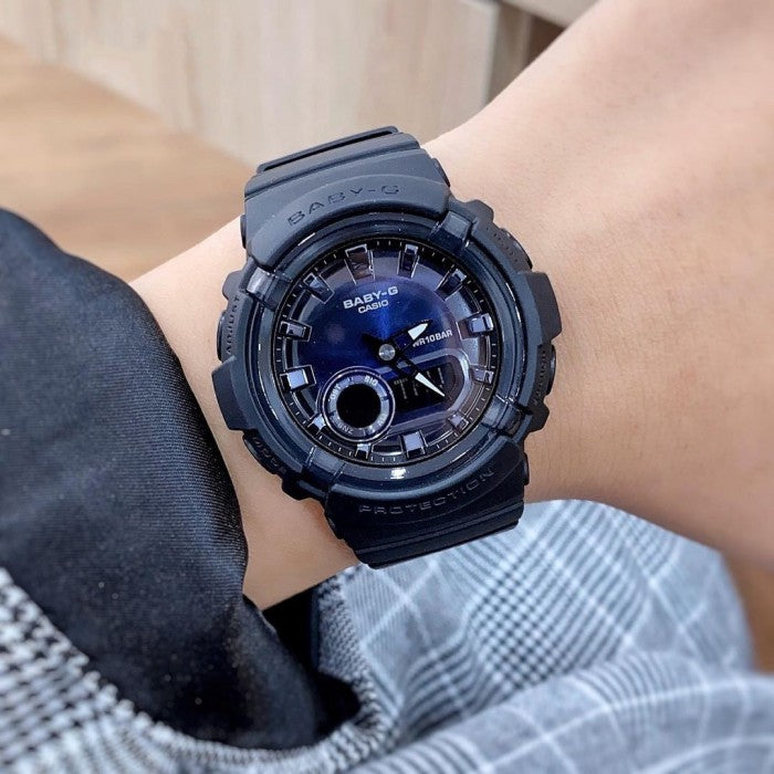 Casio Baby-G Standard Anadigi All Black Stealth Series Watch BGA-280-1ADR - Prestige