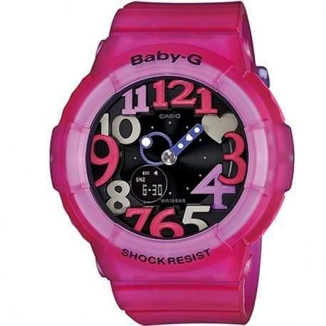 Casio Baby-G Anadigi Fuschia Pink x Black Dial Watch BGA131-4B4DR - Prestige