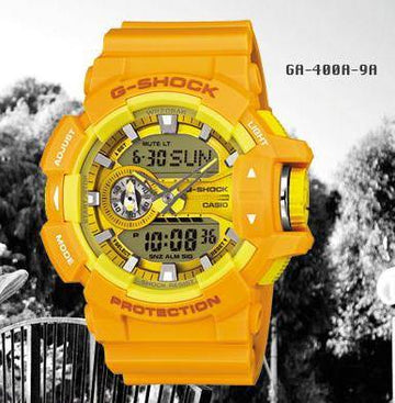 Casio G-Shock Big Case Analog-Digital Yellow Watch GA400A-9A