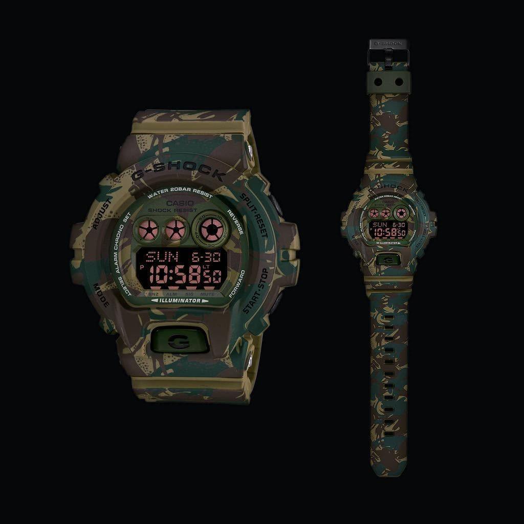 Casio G-Shock Military Standard Digital Camo Green Watch SAFC Jammer GDX6900MC-3DR - Prestige