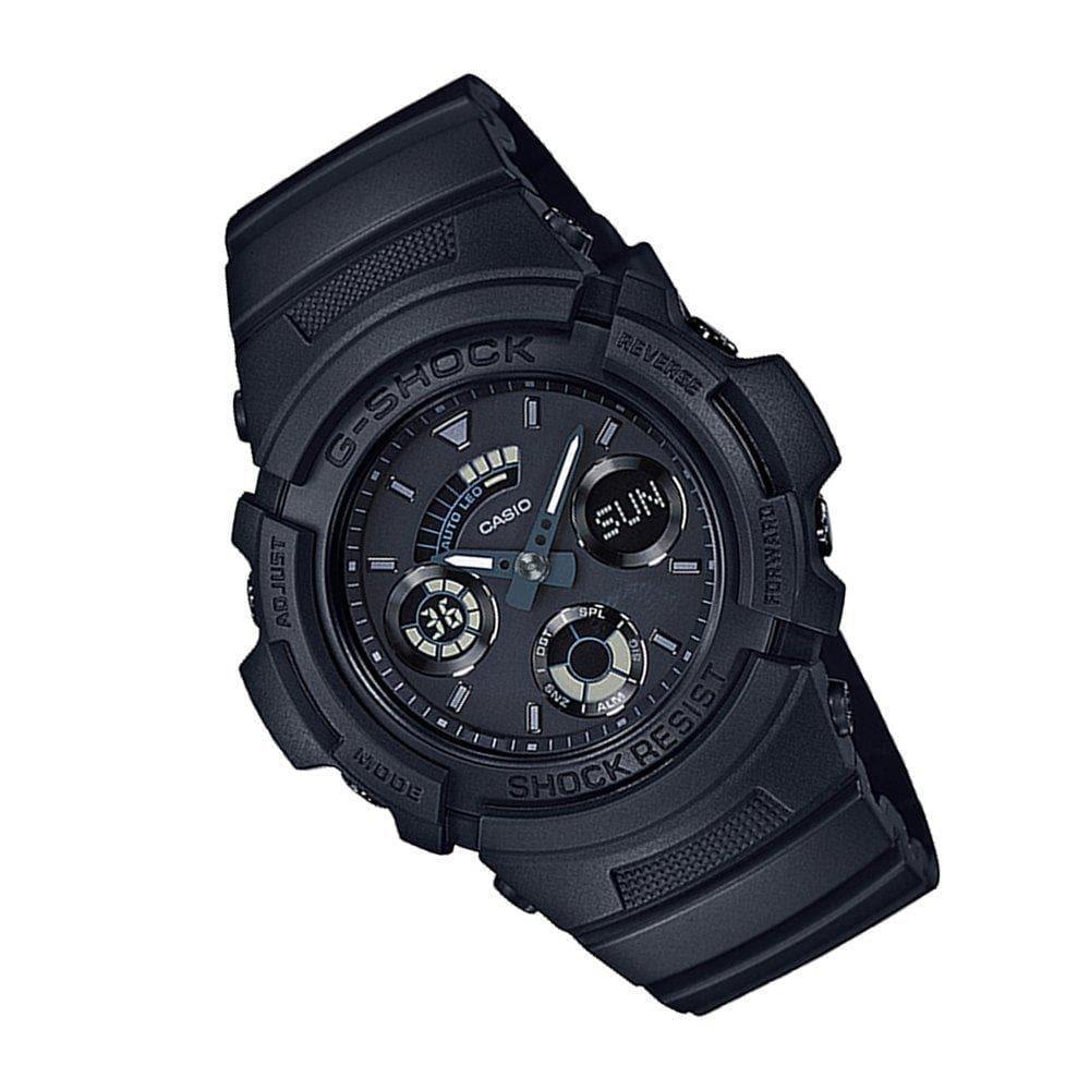 Casio G-Shock Black Stealth Series Analog-Digital All Black Watch AW591BB-1ADR - Prestige