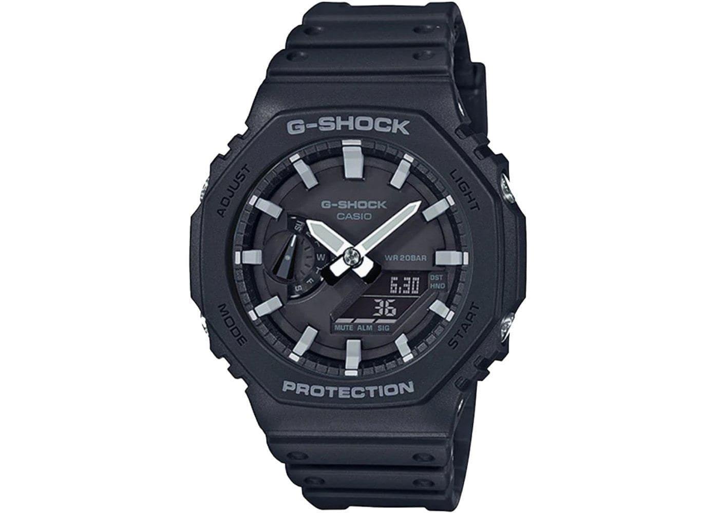 Casio G-Shock Carbon Core Guard Black AP CasiOak Watch GA2100-1ADR - Prestige
