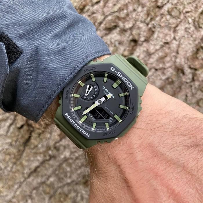 Casio G-Shock Carbon Core Guard Military Green Utility Model AP CasiOak Watch GA2110SU-3ADR - Prestige