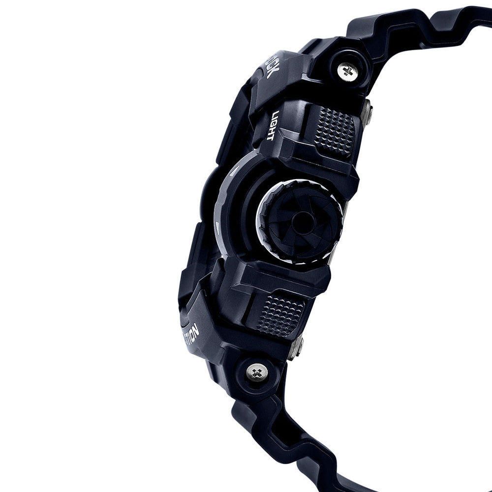 Casio G-Shock Big Case Analog-Digital Black x Silver Tone Watch GA400GB-1ADR - Prestige