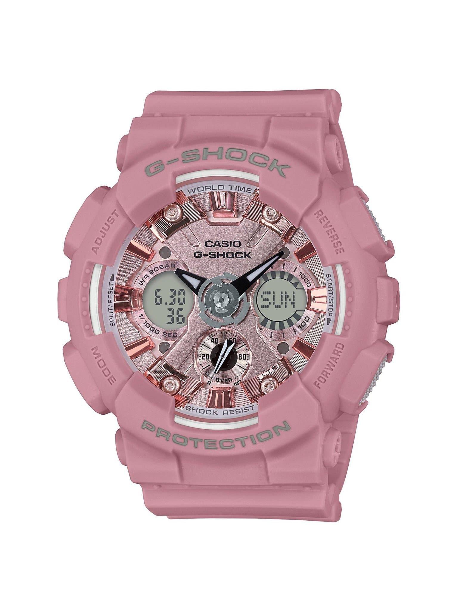 Casio G-Shock Sneaker S Series Anadigi Pastel Pink Ladies' Watch GMAS120DP-4ADR - Prestige
