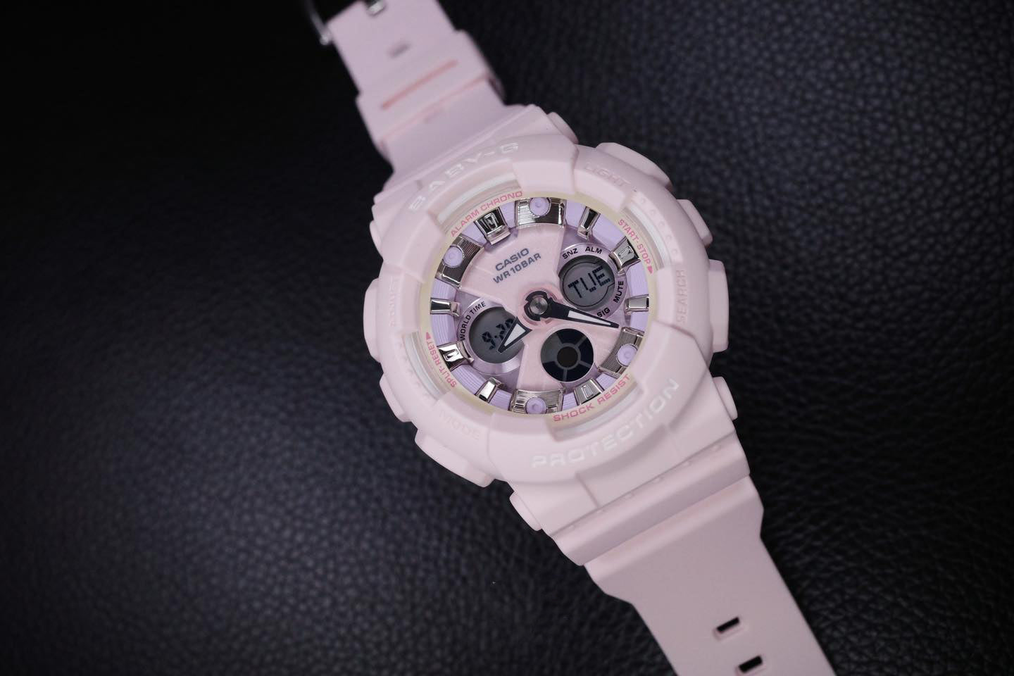 Casio Baby-G Anadigi Icey Pastel Peach Watch BA130WP-4ADR - Prestige