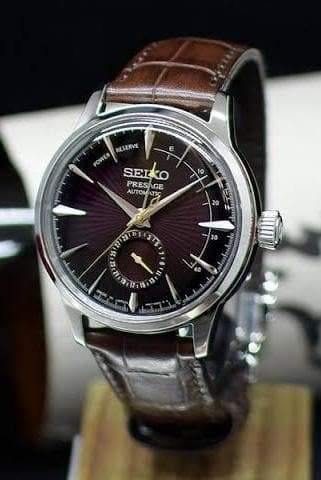 Seiko Japan Made Presage Cocktail w/ Pow. Res. Indicator Black Cat Martini Men's Watch SSA393J1 - Prestige