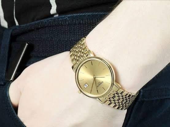 Tissot Swiss Made T-Classic Desire All Gold Plated Men's Watch T52.5.481.21 - Prestige