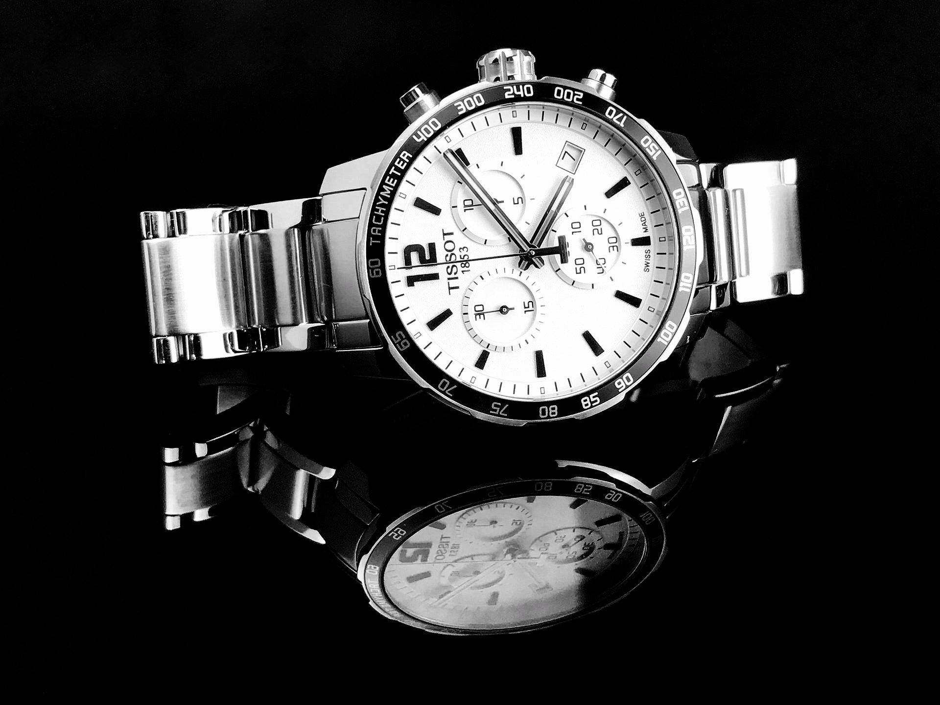 Tissot Swiss Made T-Sport Quickster Chronograph Men's Stainless Steel Watch T0954171103700