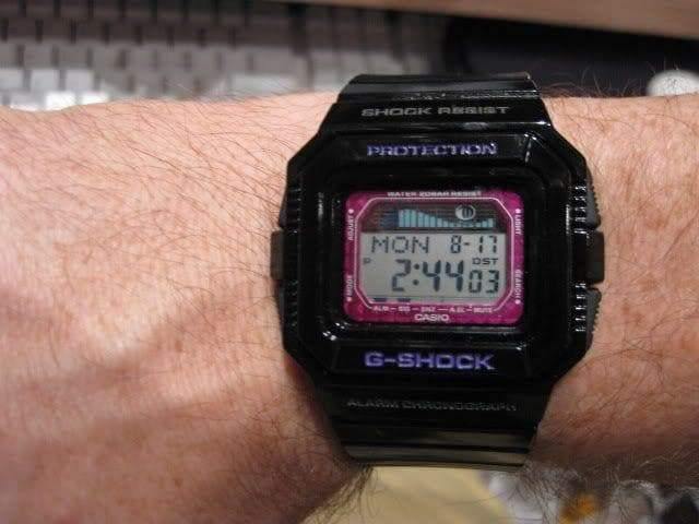 Casio G-Shock G-LIDE Series Digital Black x Purple Accents Watch GLX5500-1DR - Prestige