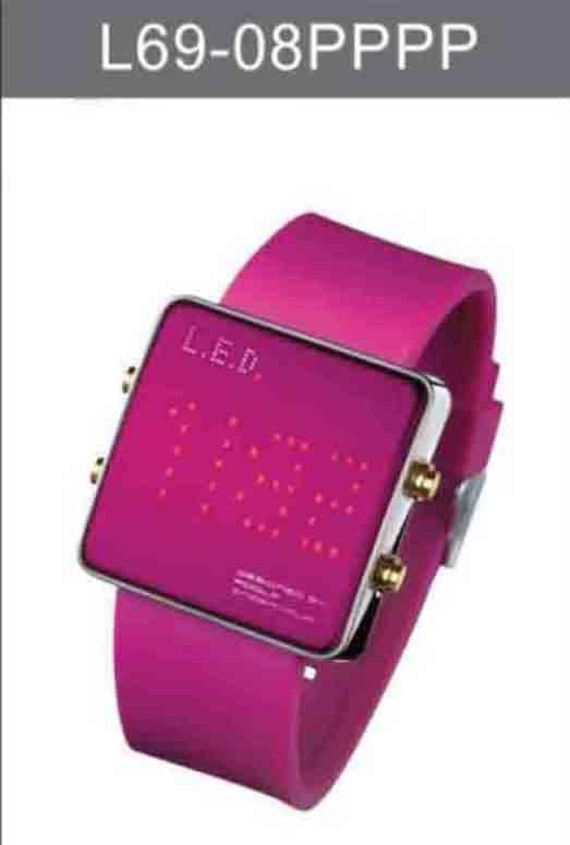 Life Evolution Design Unisex LED Watch L69-08PPPP - Prestige