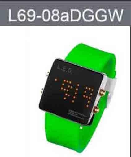 Life Evolution Design Unisex LED Watch L69-08ADGGW - Prestige