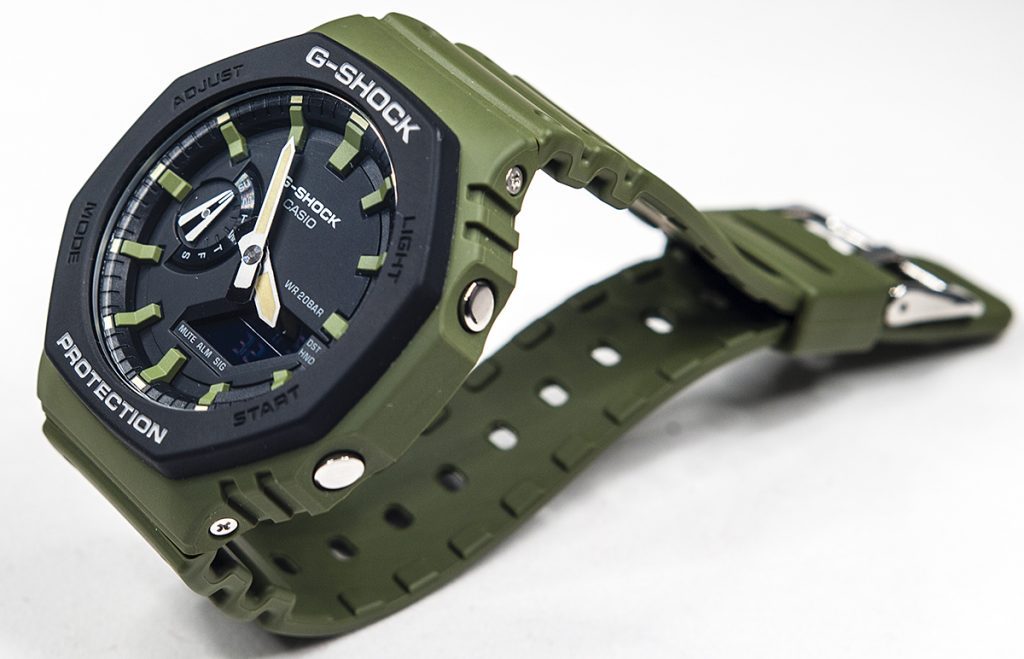 Casio G-Shock Carbon Core Guard Military Green Utility Model AP CasiOak Watch GA2110SU-3ADR - Prestige