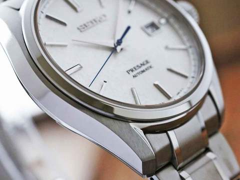 Seiko JDM Presage White Baby GS Snowflake Men's Titanium Watch SARX055 - Prestige