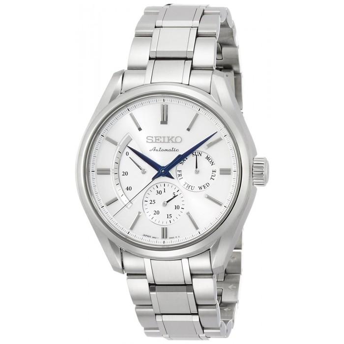 Seiko JDM Presage White Men's Stainless Steel Watch w/ Res