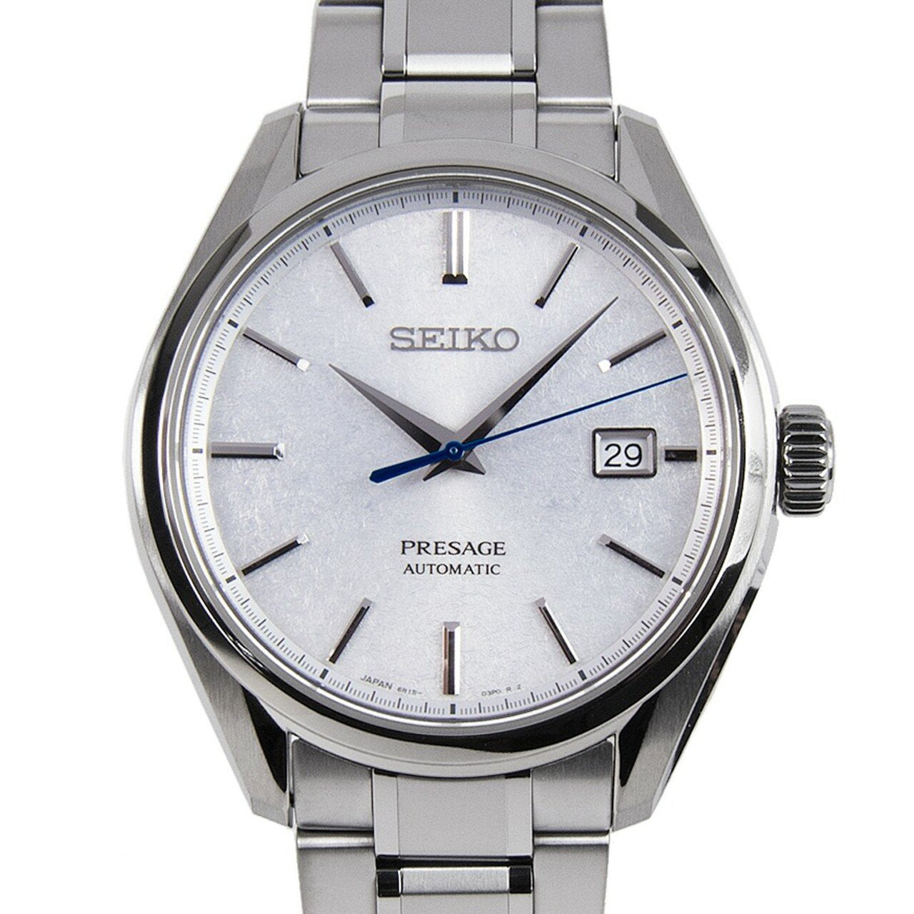 Seiko JDM Presage White Baby GS Snowflake Men's Titanium Watch SARX055 - Prestige