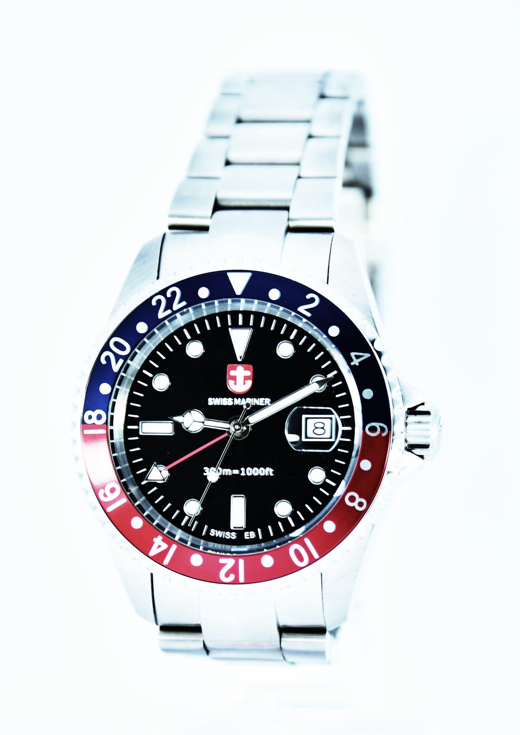 Swiss Mariner GMT Series Men's Watch SG8295R09A-SSRUBK - Prestige