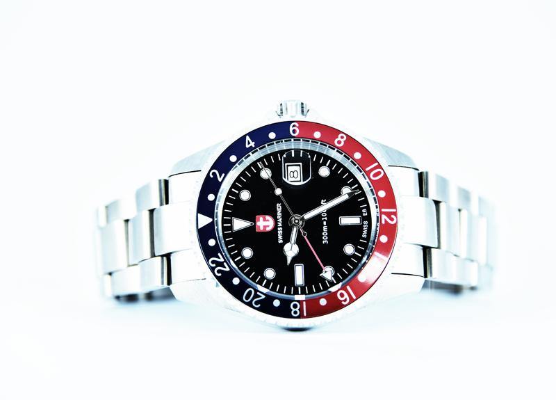 Swiss Mariner GMT Series Men's Watch SG8295R09A-SSRUBK - Prestige