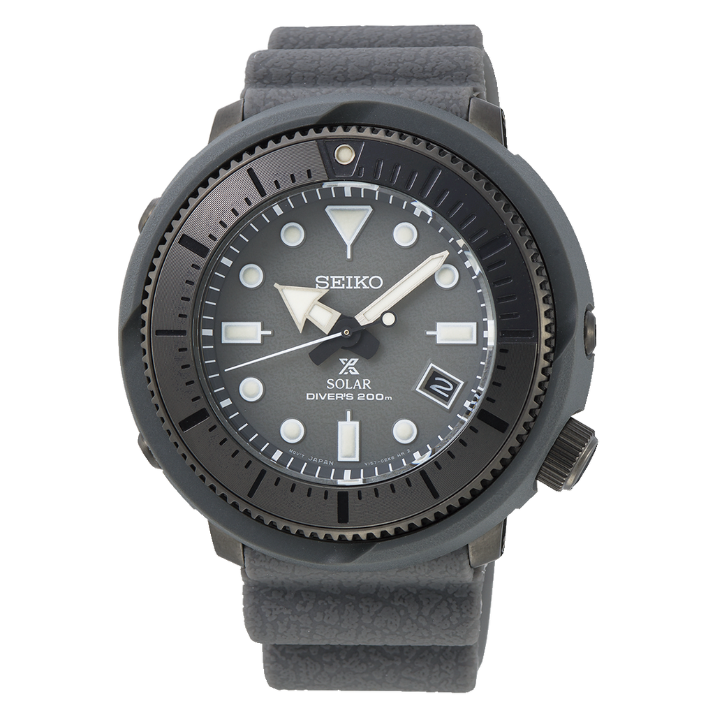 Seiko Street Series Solar Tuna Grey Prospex Diver's Men's Watch SNE537P1 - Prestige
