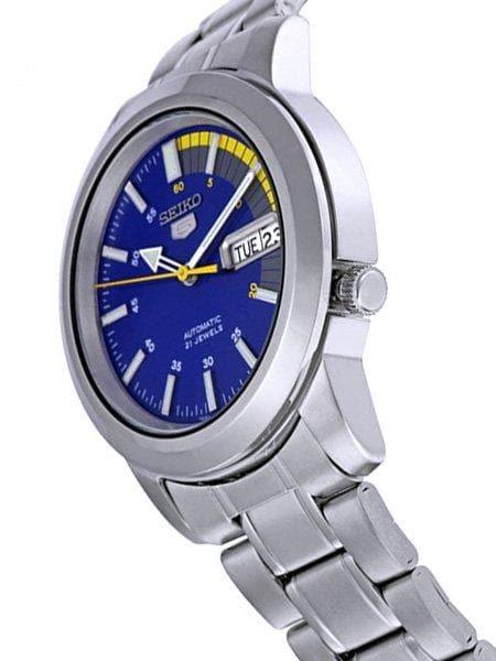Seiko 5 Classic Men's Size Blue Dial Stainless Steel Strap Watch SNKK27K1 - Prestige