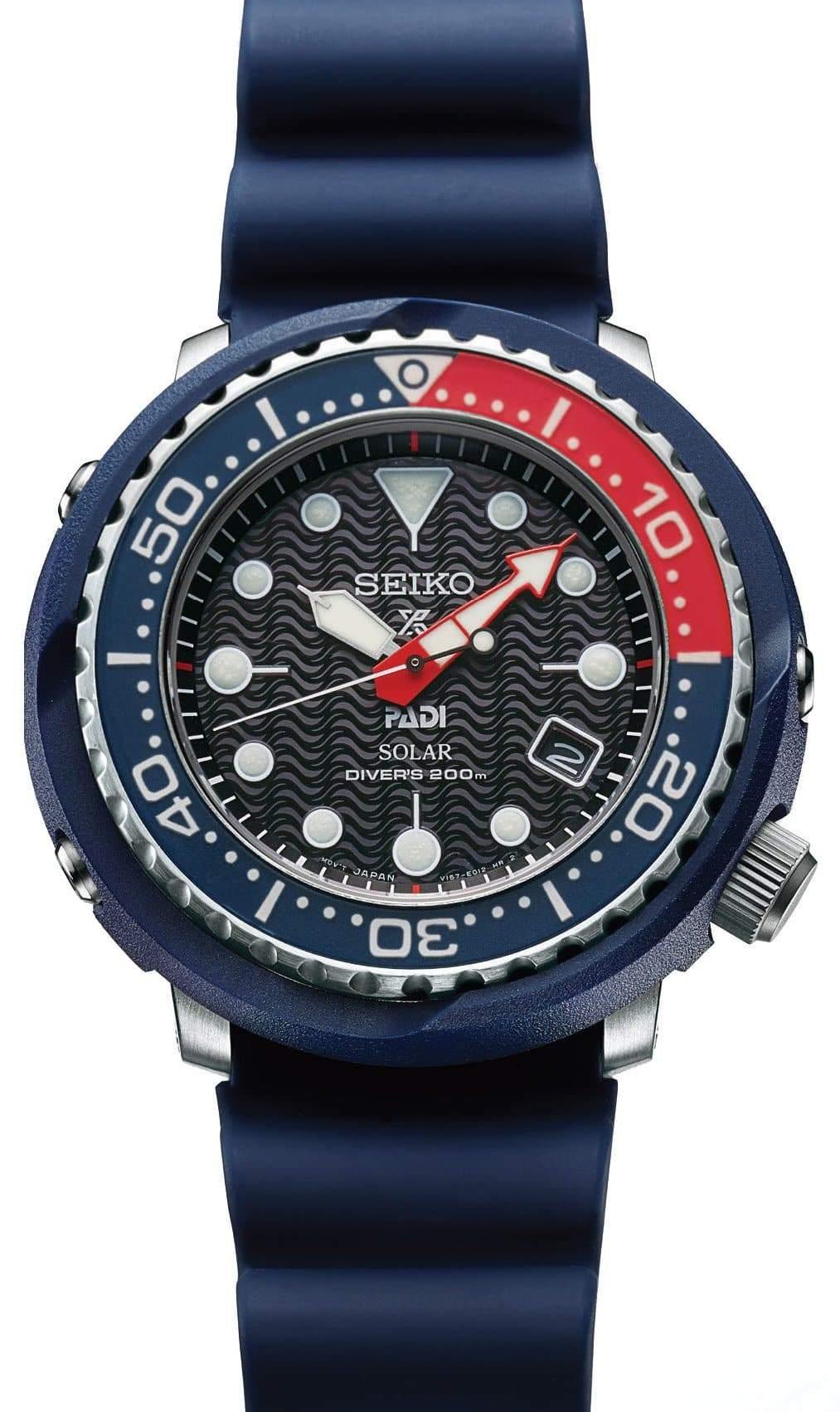 Seiko Special Edition PADI Solar Tuna Prospex Diver's Men's Rubber Strap Watch SNE499P1 - Prestige