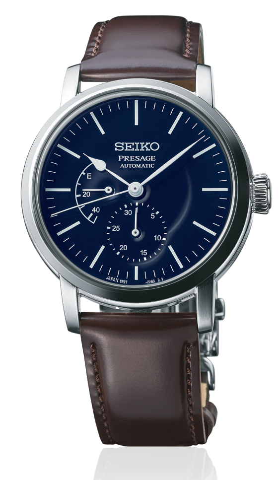 Seiko Presage Men's Watch w/ Pow. Res. Indicator Riki Enamel Collection Blue SPB163J1 - Prestige