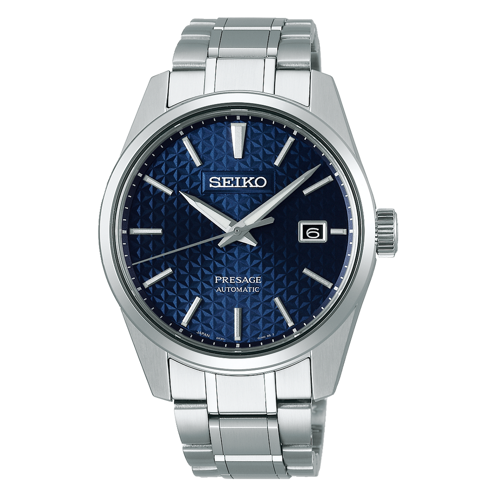 Seiko Japan Made Presage Sharp Edged Series Aitetsu Blue Men's Stainless Steel Watch SPB167J1 - Prestige