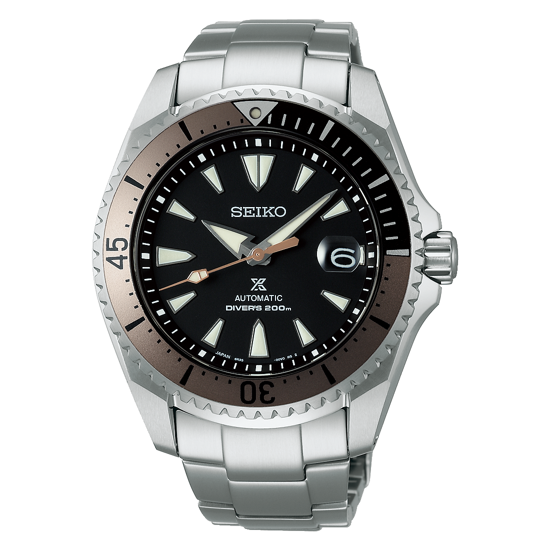 Seiko Prospex Bronze Grey Rootbeer Shogun Men's Titanium Watch SPB189J1 - Prestige