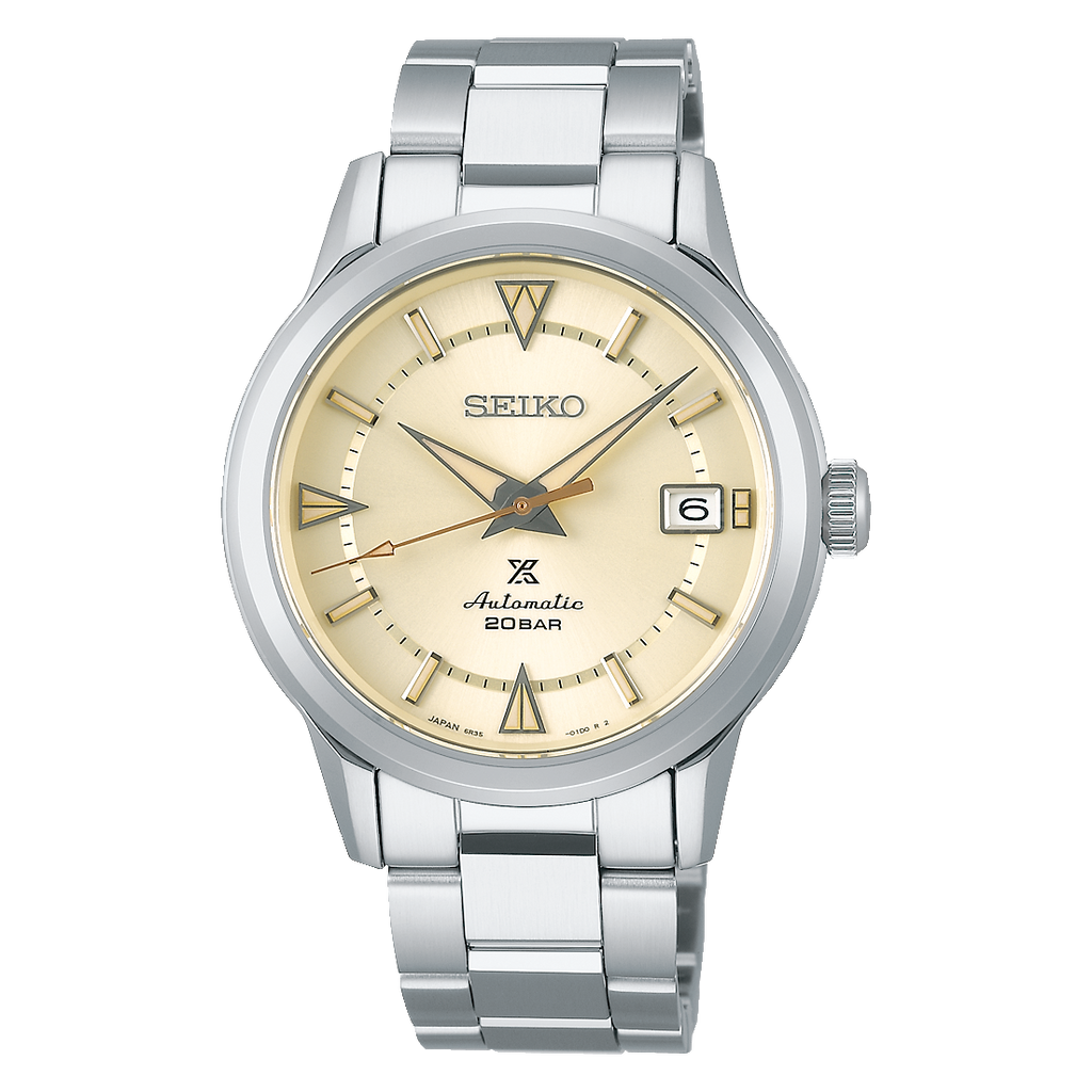 Seiko Japan Made Prospex 1959 Baby Alpinist Silver Cream Men's Stainless Watch SPB241J1 - Prestige