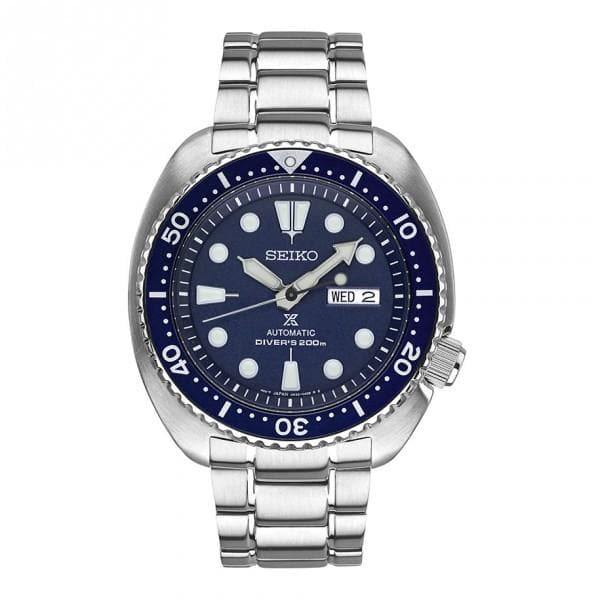 Seiko Japan Made Blue Turtle Prospex Diver's Men's Stainless Steel Strap Watch SRP773J1 - Prestige